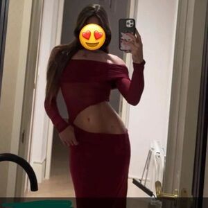 Peppermayo Cherry Red Off-Shoulder Cutout Maxi Dress US Size 4